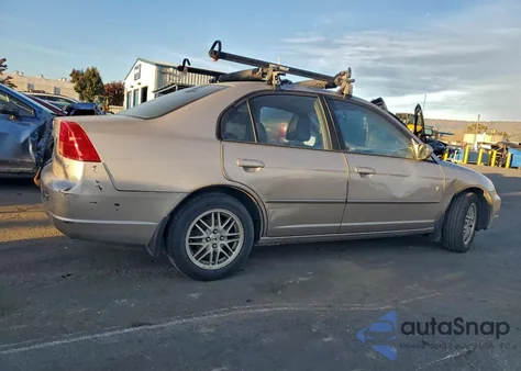 2002 Honda Civic Ex z USA, uszkodzony, nr VIN 2HGES26882H586441